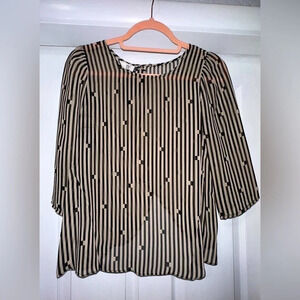 DV by Dolce Vita Sheer Blouse with open Back